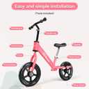 Toddler Balance Bike 12 No Pedal Training Bicycle for Kids 24 Months to 5 Years Tool-Free Adjustments Seat and Handlebar Best Gift for 2 3 4 5 Boys Girls | No Pedal, Training Bicycle, for Kids, Seat and Handlebar, Best Gift