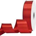 1-1/2 inch Wide 100 Yards Double Face Red Satin Ribbon Red Fabric Ribbon for Gift Wrapping Very Suitable for Weddings Decoration Bouquet Balloons Arts Craft Sewing Hair Bow Invitation