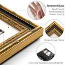 Yaetm 16x20 Gold Picture Frame, Ornate Vintage Frame for Art, Black & Gold