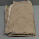 Ameritex Waterproof Dog Bed Cover Pet Blanket with Anti-Slip Back for Furniture Bed Couch Sofa (30x90 Inch (Pack of 1), Beige)