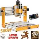 Lunyee 3018 Pro Ultra CNC Machine 500W All-Metal CNC Router Machine, Upgraded 3 Axis Engraver Machine Limit Switches & Emergency-Stop with GRBL Offline Control for Metal, Wood, Acrylic, PCB MDF