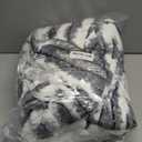 Heated Blanket Throw - 50"x60" Fast Heating Bed Electric Blankets Throw with 6 Heating Levels & 4 Hours Auto Off, Soft Ribbed Faux Fur Sherpa, Over-Heated Protection ETL, Dark Gray