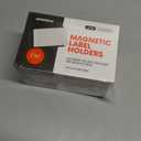 25pcs Magnetic Label Holders 3x5 Inches | C Channel Magnetic Index Card Holder for Steel Shelves, Warehouse Racks