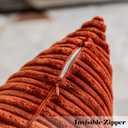 Fall Lumbar Pillow Covers Solid Striped Velvet Corduroy Couch Chair Autumn Oblong Cushion Cover Throw Pillow for Baby Toddler Nap, 12 x 20,