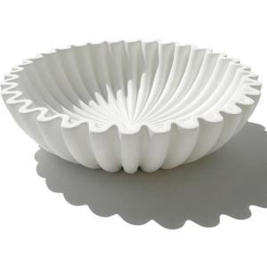 Decorative Bowls for home decor, fruit bowl for kitchen counter, Scalloped key bowl for entryway table