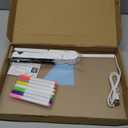 Rechargeable Led Drawing Board for Kids, 13.8*10" Dry Erase Board, 4 Modes &7 Colors Glow Doodle Note Board, Include Hanging Chain, 2 Stands, 8 Markers, Spray Bottle, Cleaning Cloth, Christmas Gifts (White)