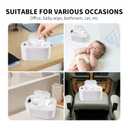 Baby Wipe Warmer and Baby Wet Wipes Dispenser, 5 Modes of Temperature Heating Control Portable Diaper Wipes Warmer for Newborn Baby, Baby Shower Gifts White
