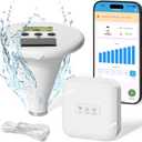 WiFi Pool Alarm, Zuomeng Solar Wave Pool Alarm with Optimal Sensitivity, Remote Control by App, Dual Alarming via Device & App, Offering Extra Protection for Your Child and Pet