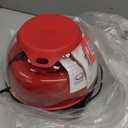 Dash SmartStore Deluxe Stirring Popcorn Maker - Hot Oil Electric Popcorn Popper with Butter-Warming Tray, Clear Serving Bowl, Storage Lid & Measuring Cup - 24 Cups, Red