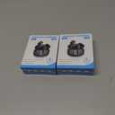 2 x Studio-Quality Wireless Ear Buds with Deep Bass & Enhanced Audio Clarity, Bluetooth 5.4, 10-Year Lifespan Earbuds, ENC Noise Cancelling Calls, Secure Fit Memory Foam Tips, IPX6 Waterproof (Black)