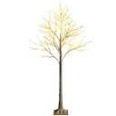 5 ft. White Pre-Lit Twig Birch Artificial Christmas Tree for Christmas Holiday with 72 LED Lights