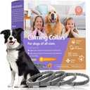 Calming Collar for Dogs | Dog Calming Collar with Natural Pheromone Helps Reduce Unwanted Behavior | Stress Relief for Puppy & Adult Dogs, Waterproof Calm & Relaxation Lasts 60 Days - Grey, 4 Pack
