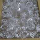 JOLLY CHEF 48 Pack Plastic Champagne Flutes, 9 oz Clear Stemless Champagne Flutes, Plastic Champagne Glasses with Golden Rim, Shatterproof Recyclable Mimosa Glasses for Party Wedding Birthday