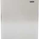 Whynter Upright Freezer with Lock, 2.1 Cu. Ft. Small Freezer Mini Freezer for Bedrooms, Dorms, Garages, Offices CUF-210SS, Stainless Steel Energy Star