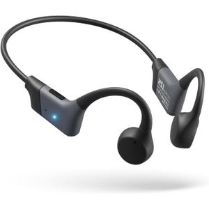 Bone Conduction Headphones, 2026 Upgrade Open-Ear Wireless Bluetooth Workout Headphones with Microphones, 8Hr Playtime, Waterproof Earphones for Sports, Running, Gym, Hiking, Cycling-Black