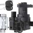 Switch Ignition Lock Cylinder w/2 Keys Compatible with Chevy Malibu Impala Olds Alero Pontiac Grand Am Replace # 12458191, 22599340