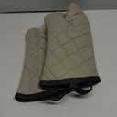 ARCLIBER Oven Mitts 1 Pair of Quilted Lining,Heat Resistant Kitchen Gloves,Classic Flame Oven Mitt Set,Grey 13 Inches (Gray)
