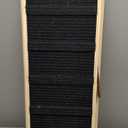 Dog Ramp for Bed - Foldable Small to Large Dog Ramp for Couch - 6 Adjustable Height from 12" to 24" - Stairs with High Traction Mat - Wooden Portable Ramp for Dogs to Get on Bed Couch Car Up to 200LBS