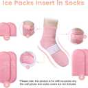 SuzziPad Replacement Ice Gel Packs for Cold Therapy Gloves and Socks(10-Piece Set), S/M