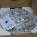 STERREN Ceiling Fans with Lights,20" Low Profile Ceiling Fan with Remote Control, Modern Flush Mount Ceiling Fan,White Fan Light for Bedroom, Living Room,Kitchen,Small LED Ceiling Light Fixture (19.7 inch)