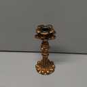 Suclain 6 Pcs Vintage Candlestick Holders Taper Resin Candle Holder Retro Antique Candle Holder Floral Decorative Candlesticks for Wedding Anniversary Table Centerpieces Fireplace Home Decor (Bronze)