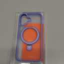 TORRAS Magnetic for iPhone 16 Case with Stand, Built-in Stand Compatible with MagSafe, 3X Military-Grade Protection, Translucent Slim Phone Case for iPhone 16 6.1'', Matte Blue