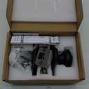 Door Knobs Interior, Classic Decorative Matte Black Privacy Door Knob Perfect for Bedroom or Bathroom Doors, Durable Stylish Hardware for Indoor Use- 1 Pack