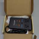 300W Car Power Inverter, DC 12V to 110V AC Car Plug Adapter with LED Display, 65W/24W USB-C Fast Charging Car Outlet Adapter to Wall Plug,Portable Car Charger with Switch Control Converter for Laptops