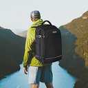 Asenlin 40L Travel Backpack for Women Men,Flight Approved Carry On Backpack with 17 Inch Laptop Compartment,Water Resistant Computer Backpack for College Weekender Overnight Daypack,Black