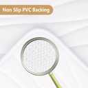 Buganda Memory Foam Bathroom Rug Mat 59x24, Extra Soft and Absorbent Bath Mats, Non-Slip and Machine Washable Bath Rugs for Bathroom Floor,Tub and Shower, White