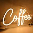 SYLHOME Coffee Led Neon Light Sign Home Bedroom Business Cafe Wall Sign Decor Club Coffee Bar Station Shop Kitchen Light Up Sign 11.8" X 6.69" USB