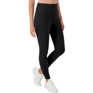 Hanes Women's Moves 7/8, Soft Moisture-Wicking Leggings with Internal Pocket, 25" (Large, Black)