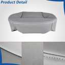 WFLNHB Driver Side Bottom Seat Cover Gray Artificial Leather Replacement for E150 E250 E350 E450 E550 2002-2008