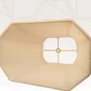 Royal Designs, Inc. BS-710-14AGL Rectangle Cut Corner Basic Lamp Shade, (6x8) x (9x14) x 10.5, Antique Gold