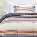 Amazon Basics Lightweight Microfiber Comforter Set, 2-Piece, Twin/Twin XL, Harmonized Geometrics
