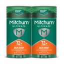 Mitchum Ultimate 72H Odor Protection Men’s Antiperspirant & Deodorant, Invisible Solid, Bold Energy, 2 pack