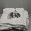 Bedsure Electric Blanket Queen Size - Thick Striped Flannel Electric Blanket with Dual Control, Heating with 10 Heat Settings & 10 Time Settings, 8 hrs Timer Auto Shut Off (84x90 inches, White)