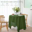BYDOLL Table Cloth Green 60x120 Inch Tablecloth for 6 Foot Rectangle Tables Outdoor Washable Wrinkle Free and Spillproof Polyester Tablecloth for Festival Camping Picnic Party Cover