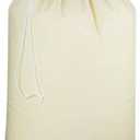 Urban Villa Laundry Bags 1-Pack 28x36" Extra-Large Cotton Canvas Heavy Duty Washable Durable Travel Laundry Sacks with Drawstring Closure Reusable Hamper Liners for Dirty Clothes Delicates & Lingerie (Natural)