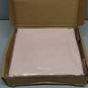 Amazon Basics Lightweight, Breathable, Wrinkle Resistant Microfiber 4-Piece Bed Sheet Set with 14-Inch Deep Pockets, Full, Blush Pink, Solid