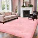 9x12 Shag Area Rugs for Living Room, Extra Large Ultra Soft Fluffy Furry Rug for Bedroom, Cute Indoor Carpet Plush Fuzzy Nursery Rugs for Kids Girls, Dorms, Nursery, Home Decor Aesthetic, Pink