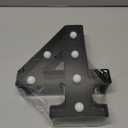 Pooqla Light Up Numbers, Lighted Marquee Number Sign for 4th Birthday Party Decor, Battery Powered LED Number Lights for Party Decor, Lights Sign for Wall Home Anniversary, Decoration 4