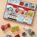 Melissa & Doug Vehicles Wooden Chunky Puzzle (9 pcs), Educational Screen Free Activity for Toddler, Preschoolers And Kids Ages 2+- FSC Certified