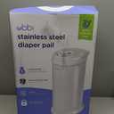 Ubbi Steel Diaper Pail, Odor Locking, No Special Bag Required, Award-Winning, Registry Must-Have, White