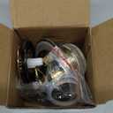 PRIMSOPH Tip-Toe Tub Drain Trim Kit with One Hole Overflow Faceplate Conversion Kit Assembly Universal Fine Coarse Thread Replacement Brushed Gold