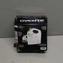 OVENTE 5-Speed Corded Electric Hand Mixer with Stainless Steel Whisks, Compact Portable Design with Snap-On Storage Case,150W Lightweight Handheld Mixer for Baking & Cooking, White HM151W