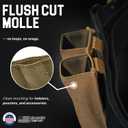 Molle Battle Belt – 2-Piece 1000D Nylon Duty Belt for Law Enforcement with Quick-Release Buckle & Outer Tactical Belt