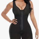 YIANNA Fajas Colombianas Shapewear for Women Tummy Control Post Surgery Full Body Shaper Butt Lifter with Zipper Crotch Black 2XL