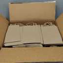MESHA Kraft Gift Bags 200 Pack 5.25x3.75x8 Inch Small Brown Paper Bags with Handles Bulk for Small Business,Birthday,Party,Wedding,Retial,Shopping Bag (Made in USA)