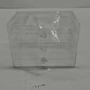 SAFIGLE Earring Stand Storage Box Clear Acrylic 3 Plates 30 Slots Draw-design for Easy Access